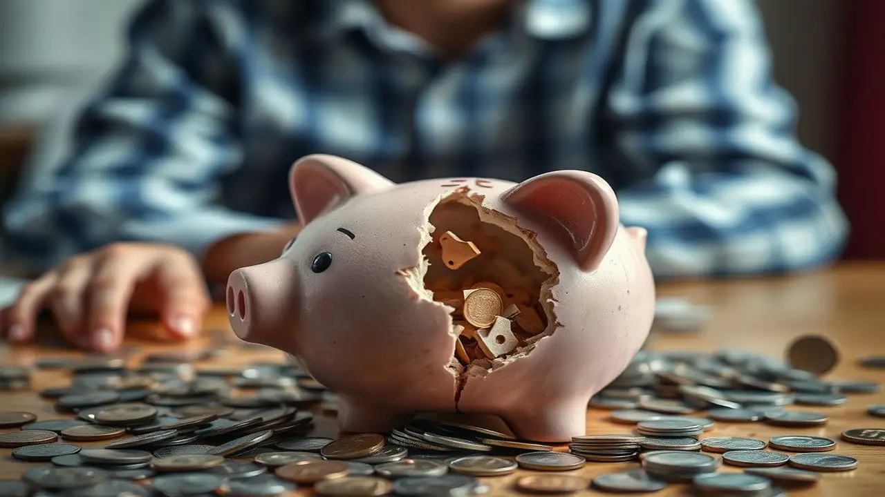 Sueño roto, vacío, lucha financiera