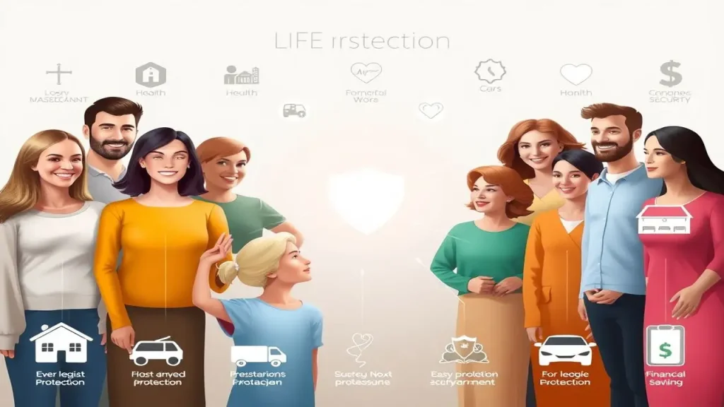 Infografía: etapas de vida, protección, finanzas