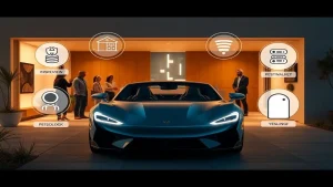 Hogar moderno, tecnología, seguros y seguridad