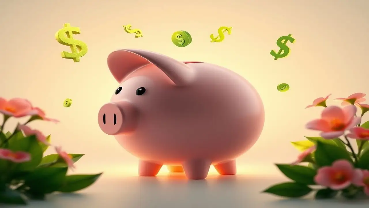 Ahorro digital, crecimiento natural, diseño vector